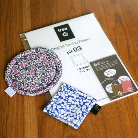 コースター（無料型紙） - パターンレーベル
