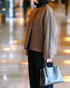 画像5: ノーカラーショートコート