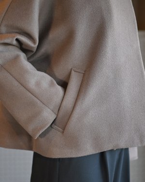 画像9: ノーカラーショートコート