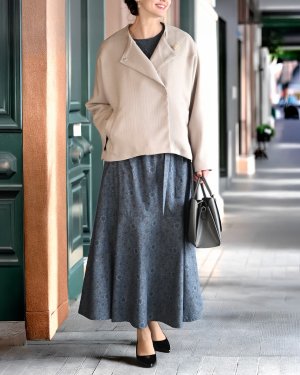 画像3: ノーカラーショートコート