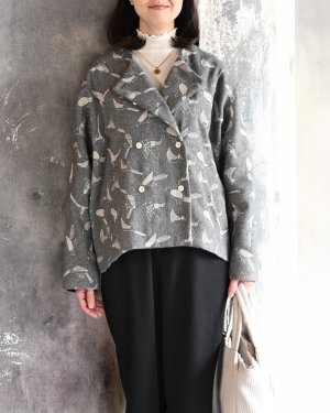 画像2: ノーカラーショートコート