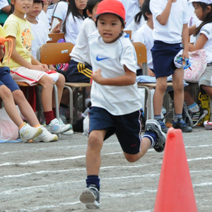 運動会に