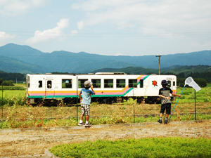 電車です