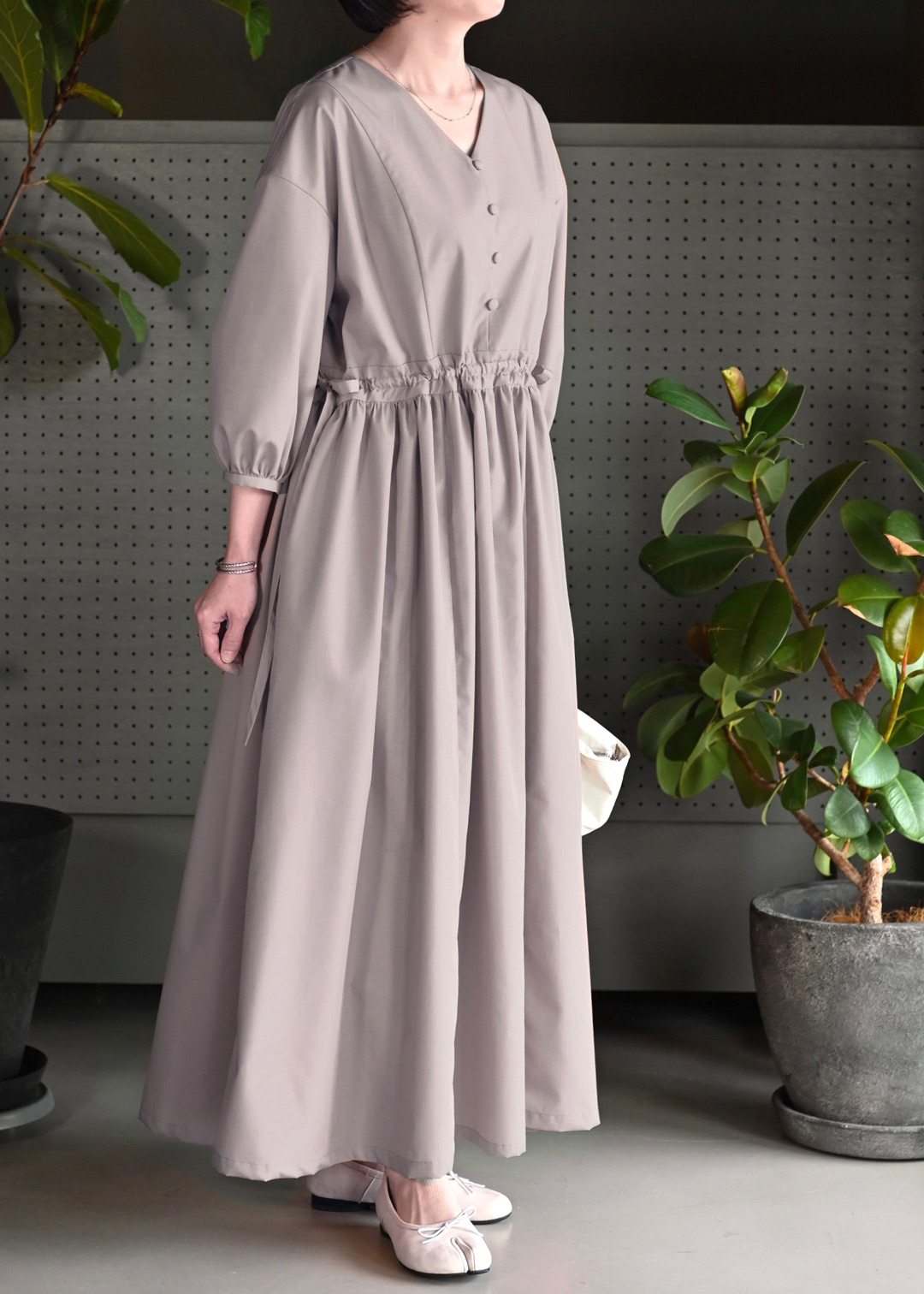 レディース,パネル切り替えワンピース,ワンピース,型紙,作り方