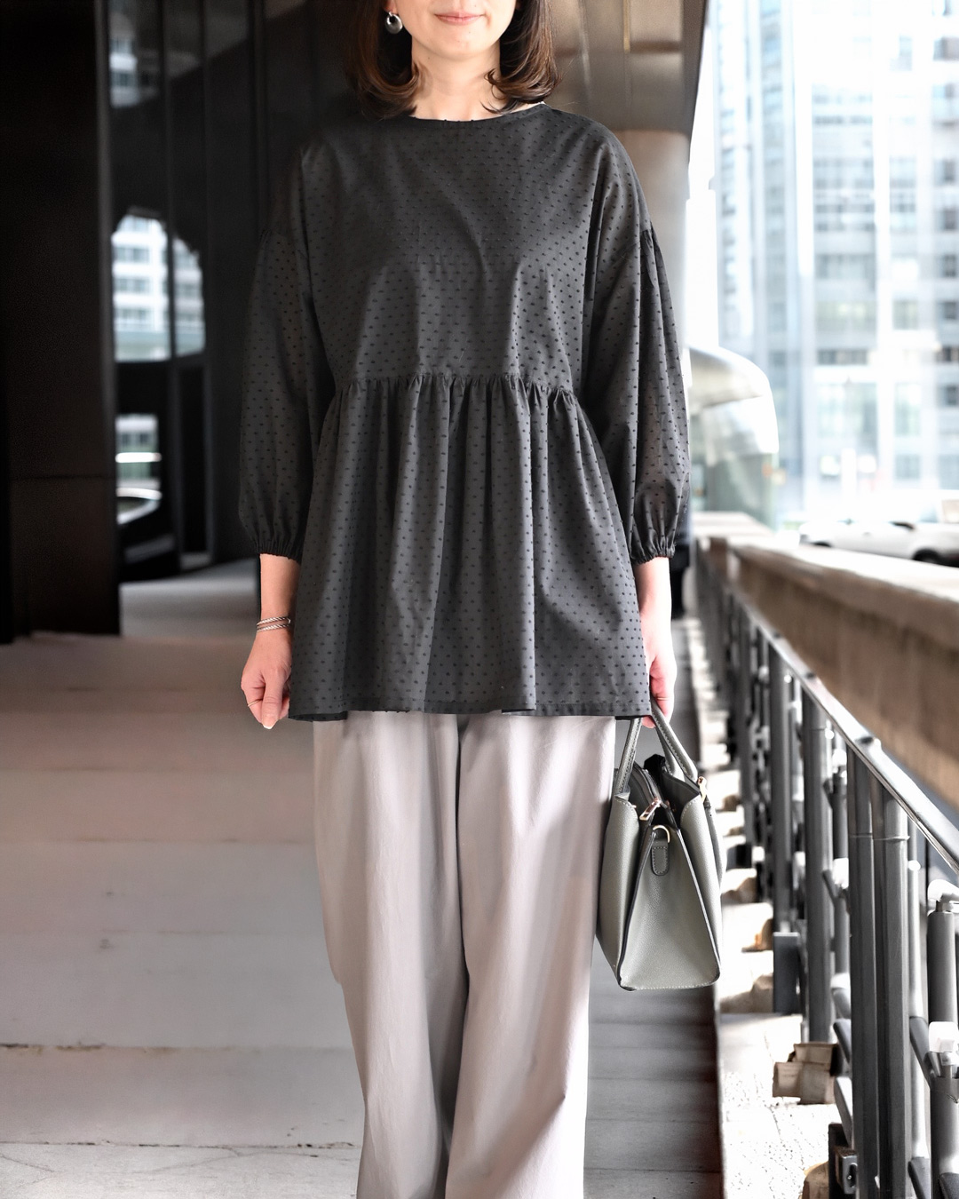 型紙,作り方,ミシン,裁縫,職業用ミシン,パターン,手芸,洋裁,ソーイング,レディース,2WAY切替ブラウス,手作り,ブラウス,