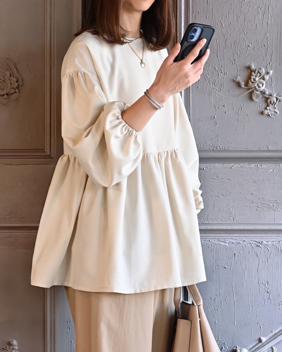 型紙,作り方,ミシン,裁縫,職業用ミシン,パターン,手芸,洋裁,ソーイング,レディース,手作り,ブラウス,2WAY切替ブラウス